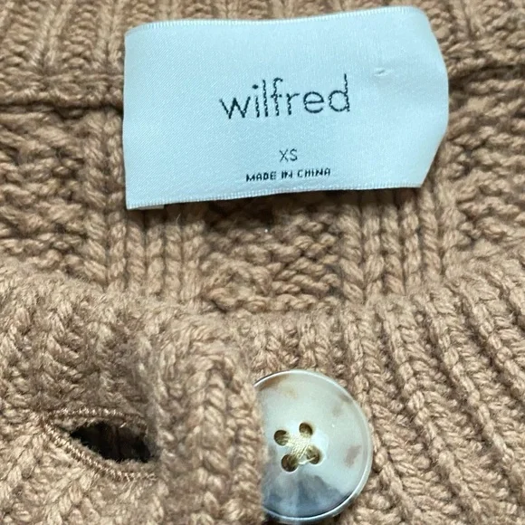Wilfred $178 Brown Sprinkles Cardigan XS NWOT - Picture 3 of 9